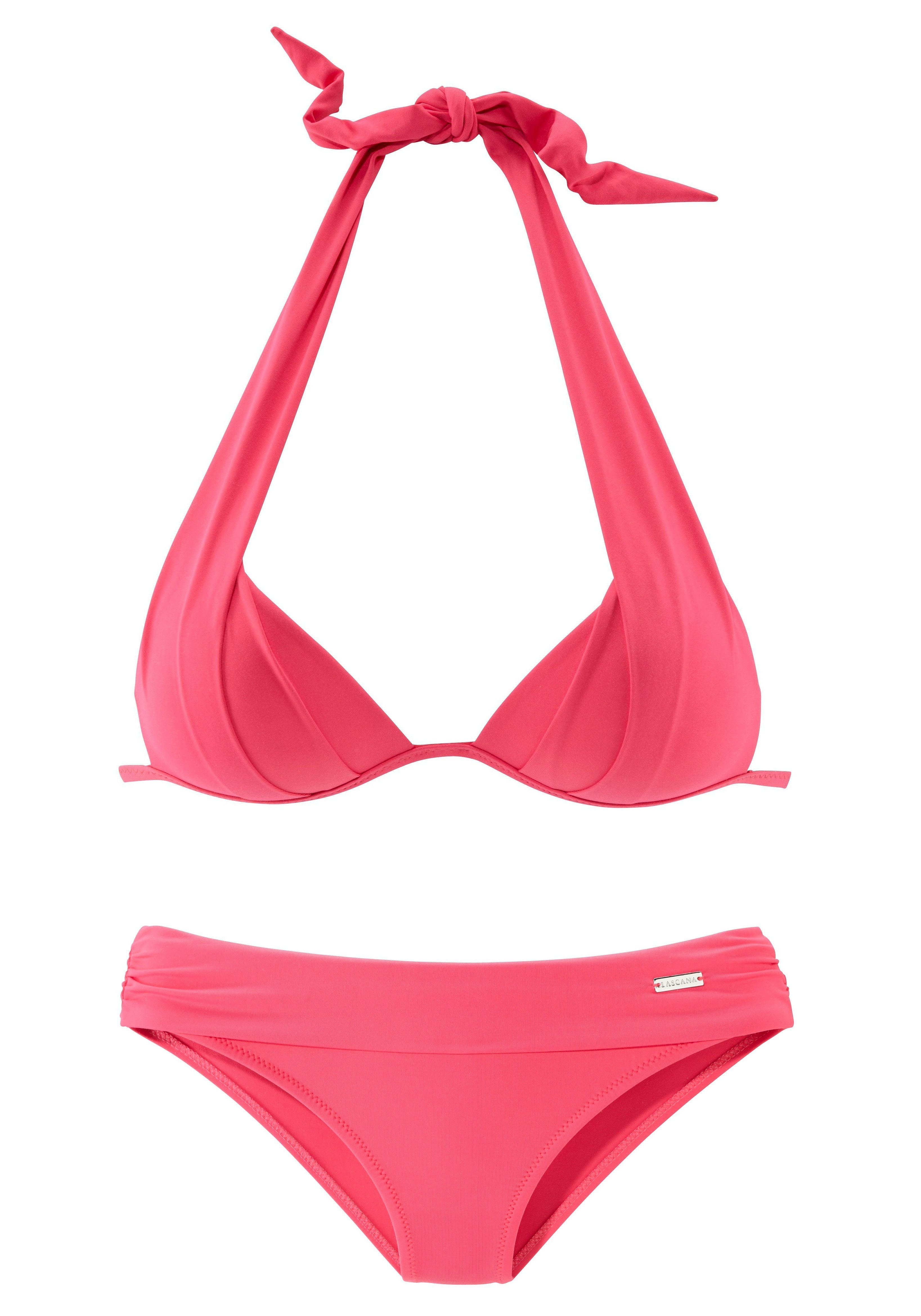 pink mit LASCANA Push-Up-Effekt Triangel-Bikini