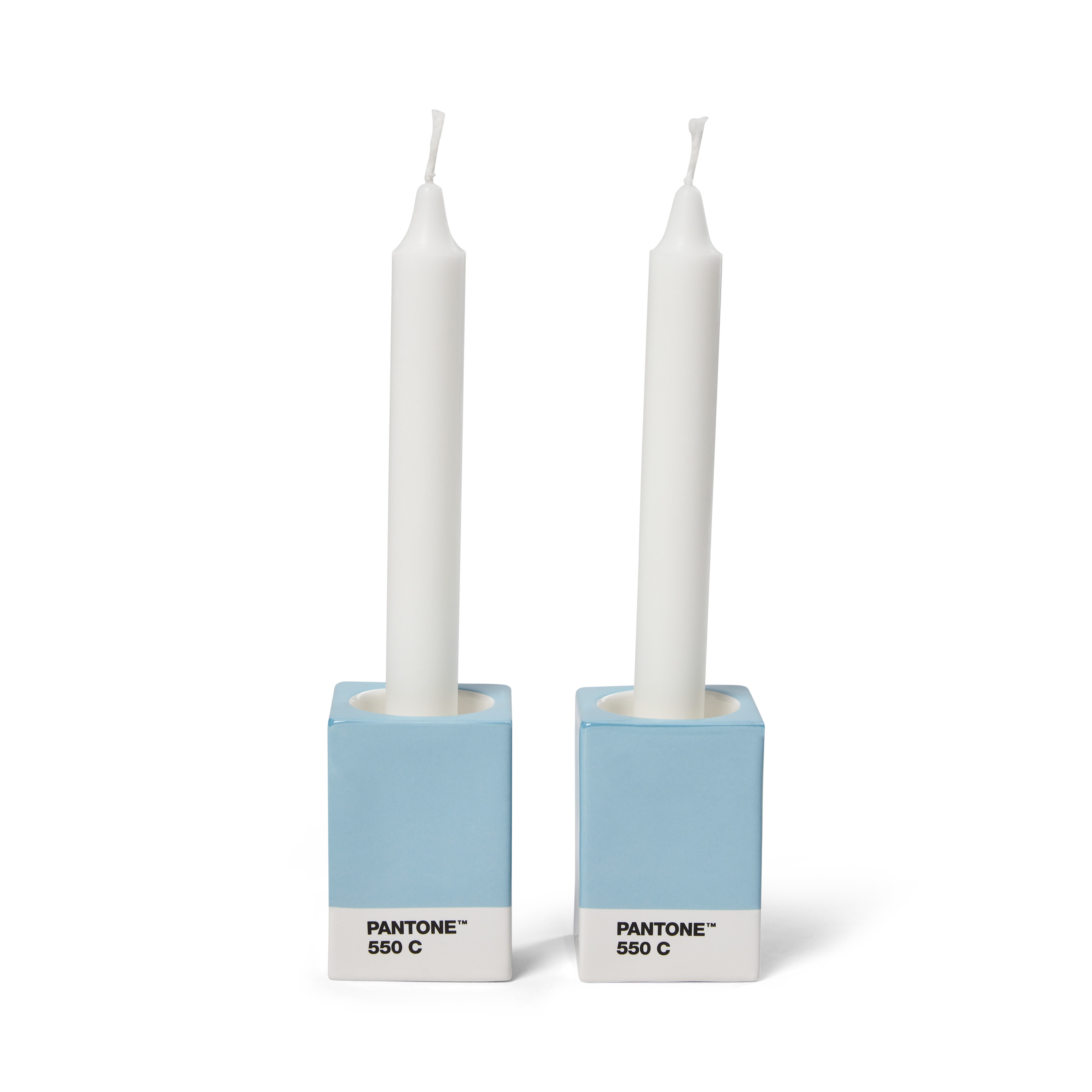 PANTONE Kerzenständer Porzellan, verschiedene Farben und Sets (2 St)