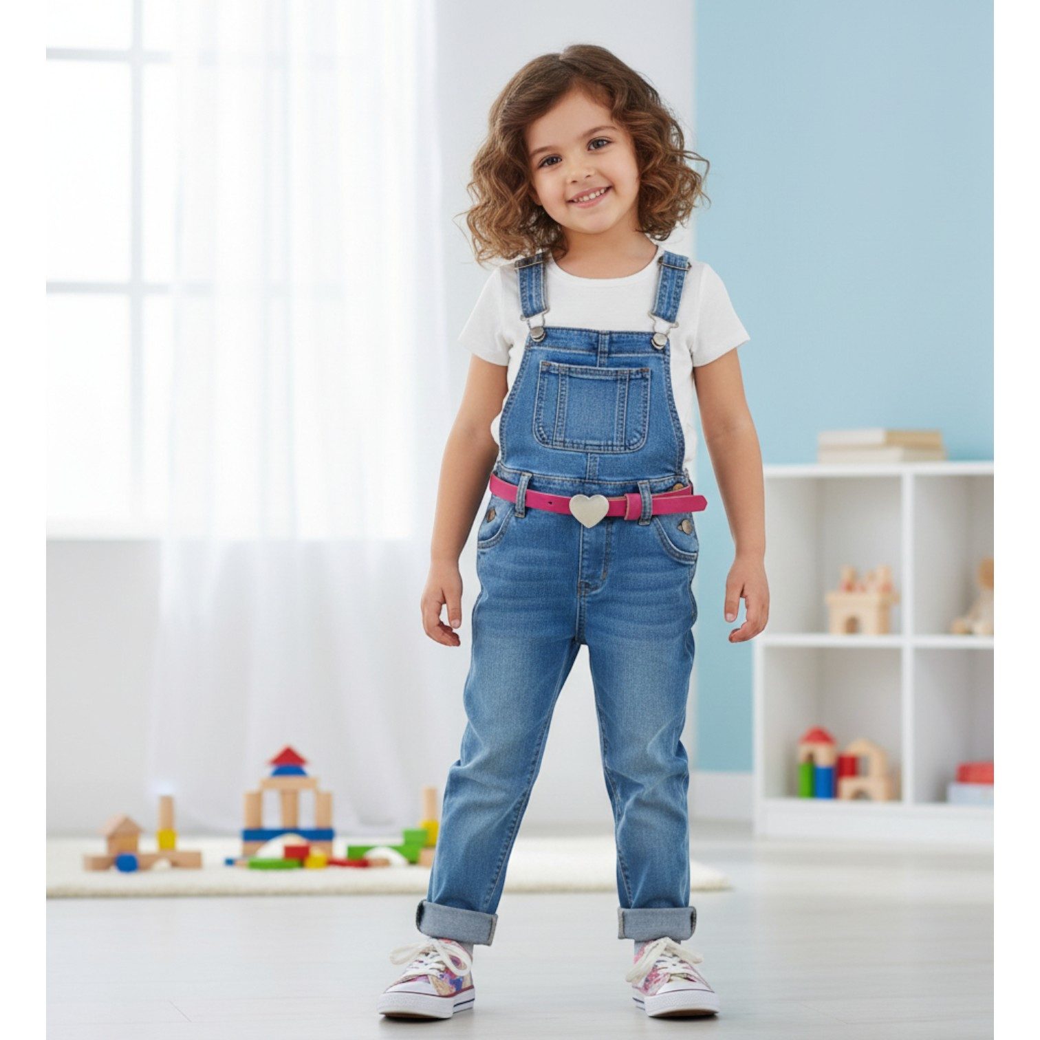 FRONHOFER Koppelgürtel Kinder Rindleder schmal (1-St) Herz-Schnalle, schmal