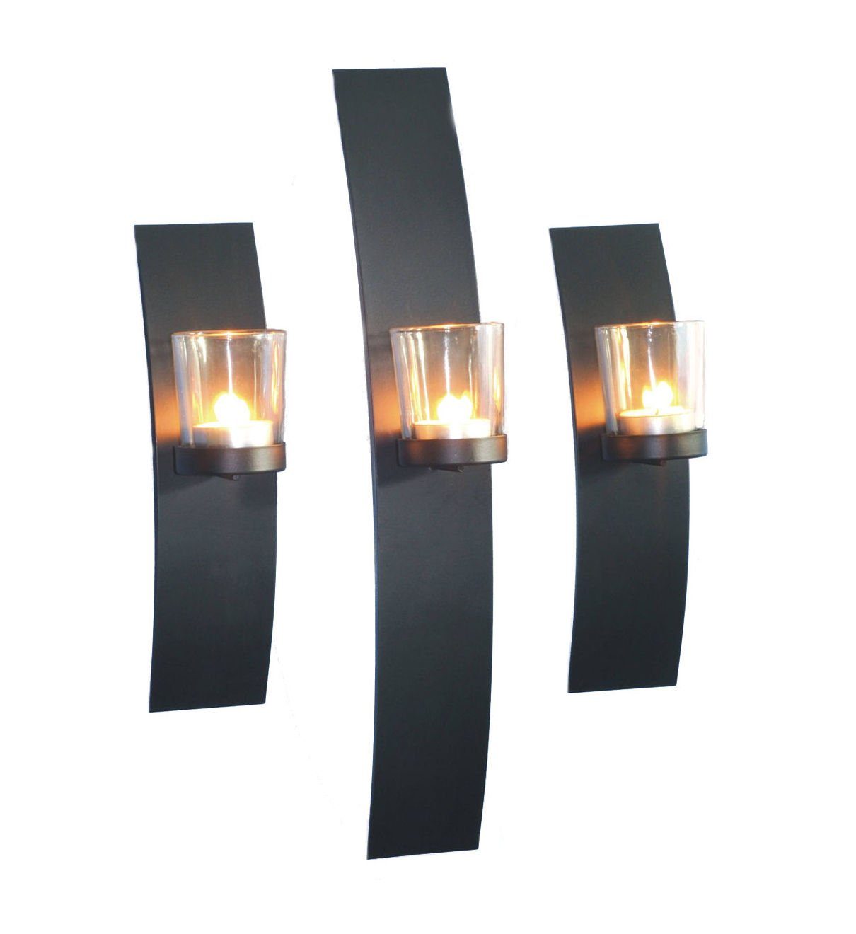 Spetebo Wandkerzenhalter Wandkerzenhalter - 3er Set - für Teelichter (Set), günstig online kaufen