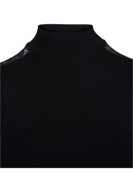 URBAN CLASSICS T-Shirt Damen Ladies Lace Striped LS (1-tlg)