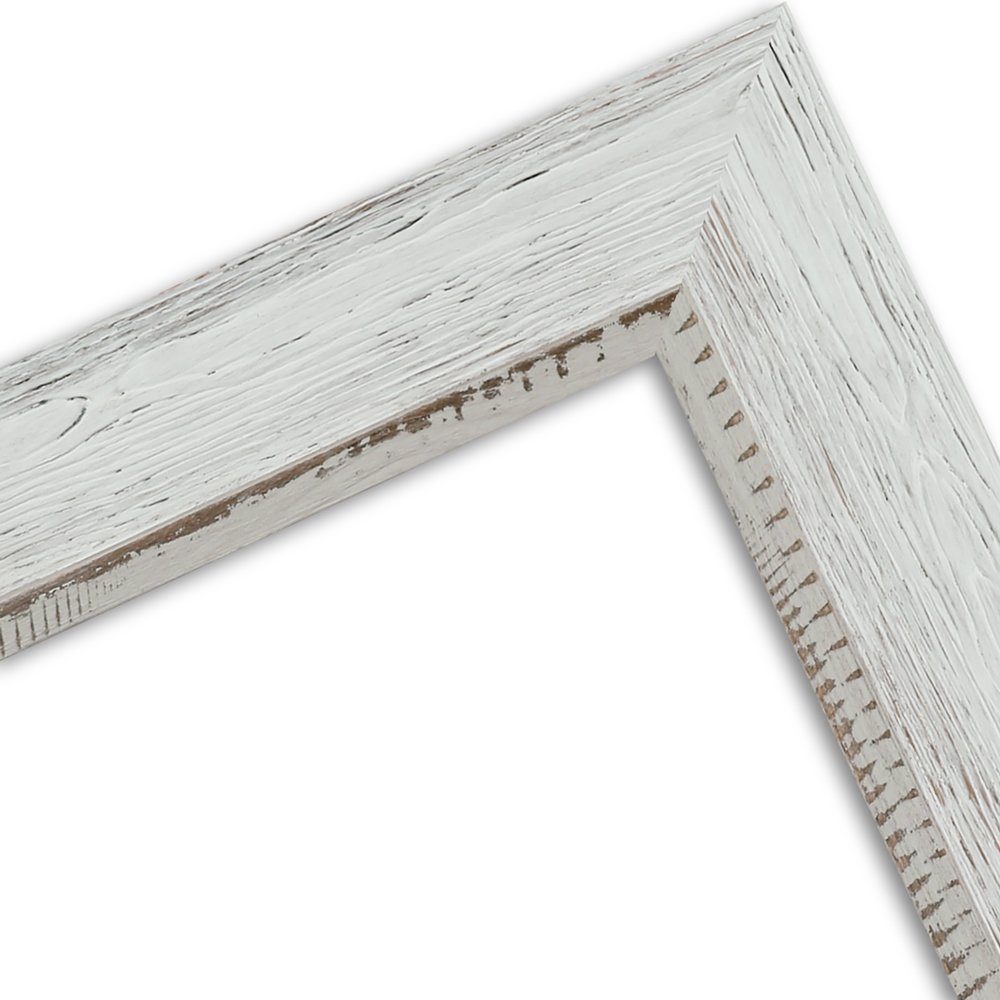 WANDStyle Bilderrahmen H690, Weiß, aus Massivholz im Vintage Stil