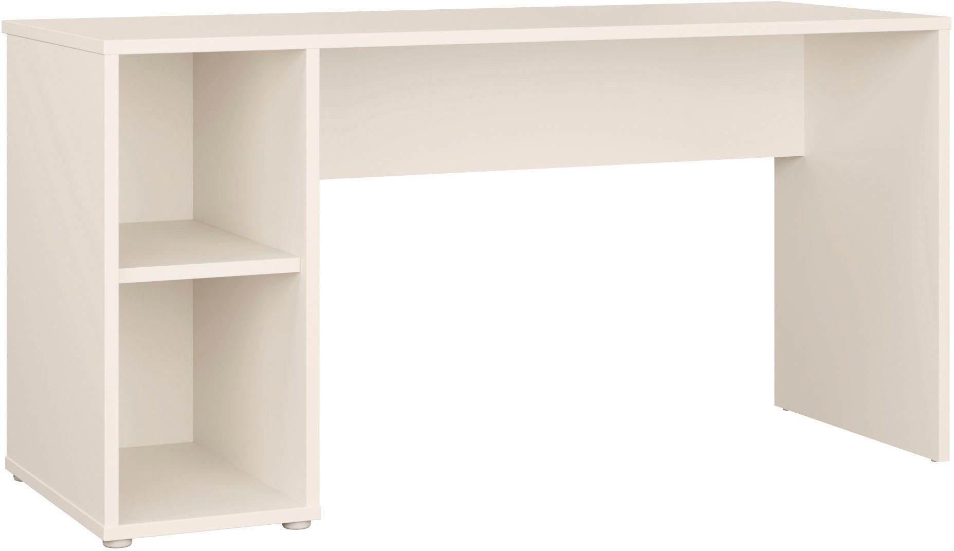 FORTE Schreibtisch Alice Springs, Schreibtisch mit 2 offenen Fächern, zeitlos, B/H/T 150/76,7/60 cm offene Fächer
