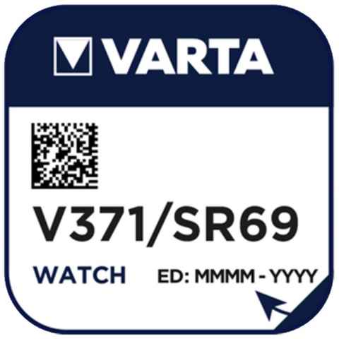 VARTA Varta Uhrenbatterie V371 Batterie, (1,6 Volt V)