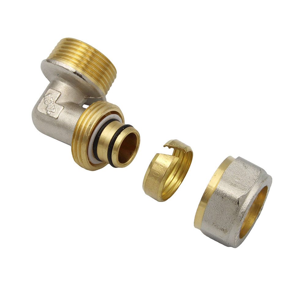 Thumbnail - PipeTec Deutschland Gewindefitting Klemmring Schraubfitting Winkel 20x2 90° - 3/4 Zoll Aussengewinde