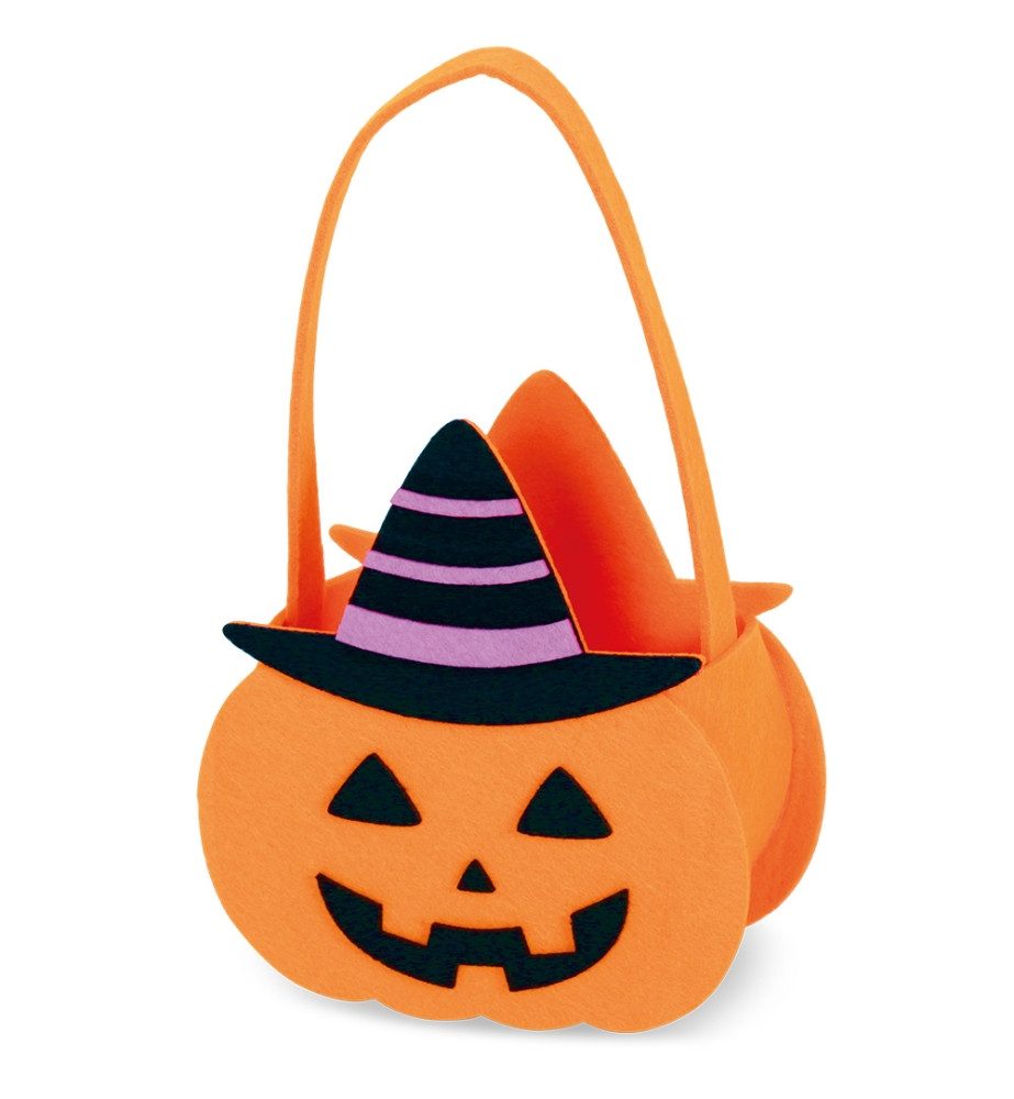 Fries Beuteltasche Halloween Trage Tasche Beutel mit Henkeln Süßes oder Saures Kinder, Kürbis oder Monster zur Wahl