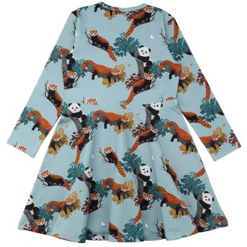 Walkiddy A-Linien-Kleid Walkiddy Langarm Kleid Panda Friends 116 Alloverprint Kleid