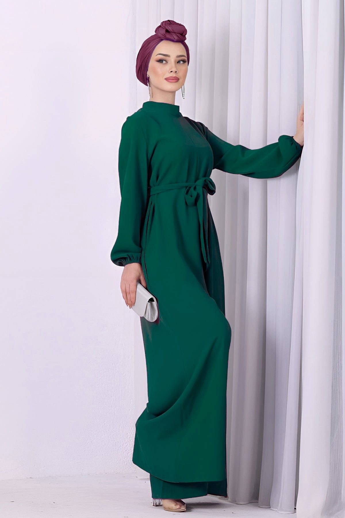 Modabout Jumpsuit Langes Maxikleid Eleganten Hijab Kleid Damen - NTLM0007D4664ZMT (1-tlg)