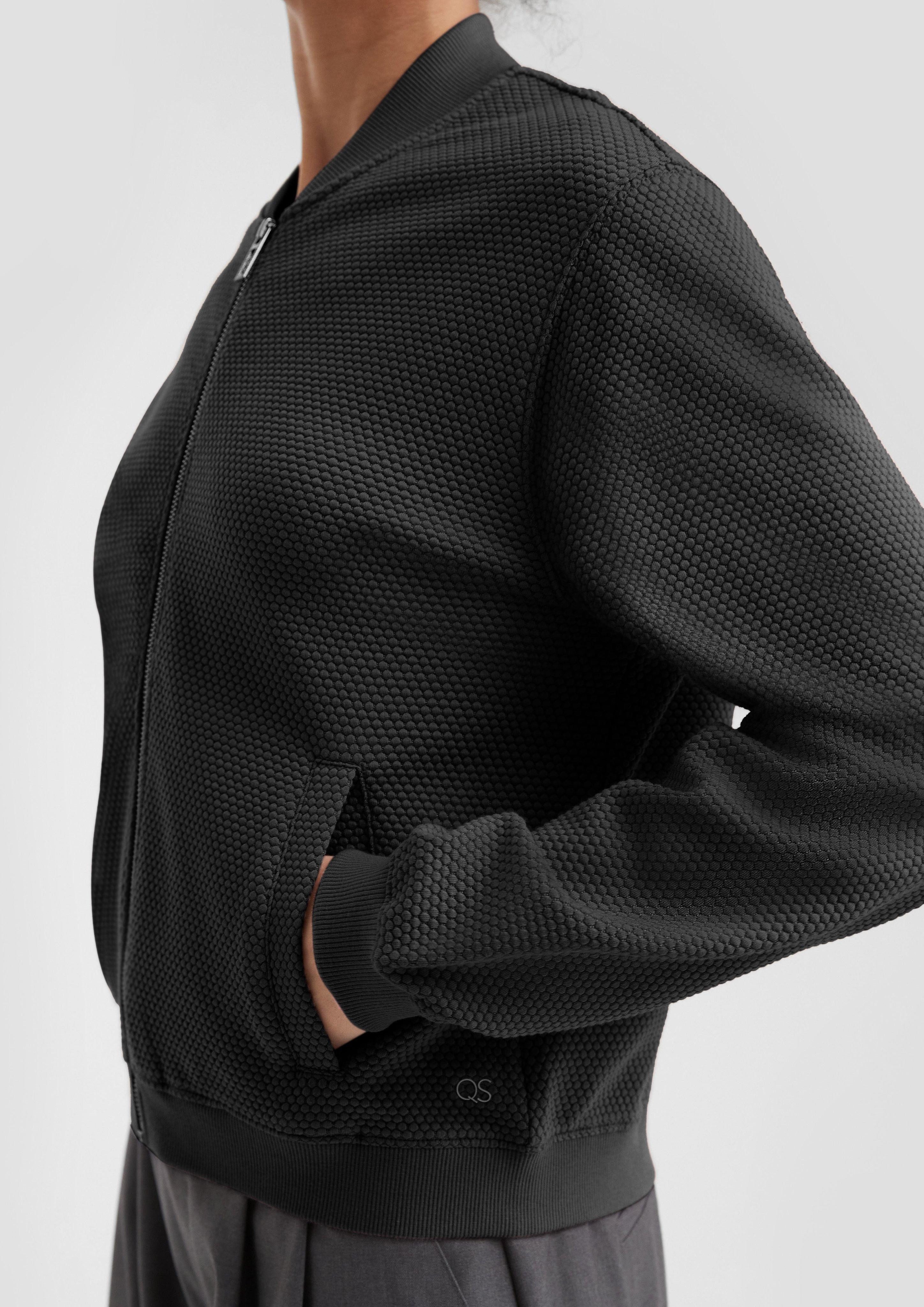 QS Sweatshirt Sweatshirt im Blousonstyle mit günstig online kaufen