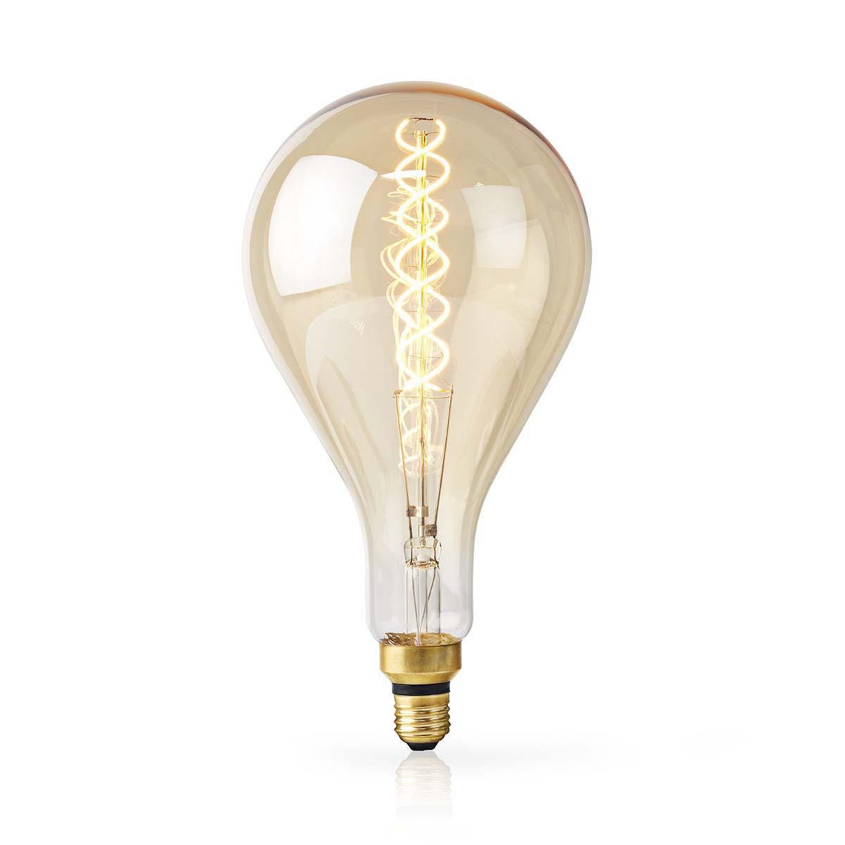 Nedis Smarte LED-Leuchte LEDBTFE27A160, Niedriger Energieverbrauch, Warmweiss, Dimmbar, warmweiß, für Haushalt, Büro und flexible Nutzung
