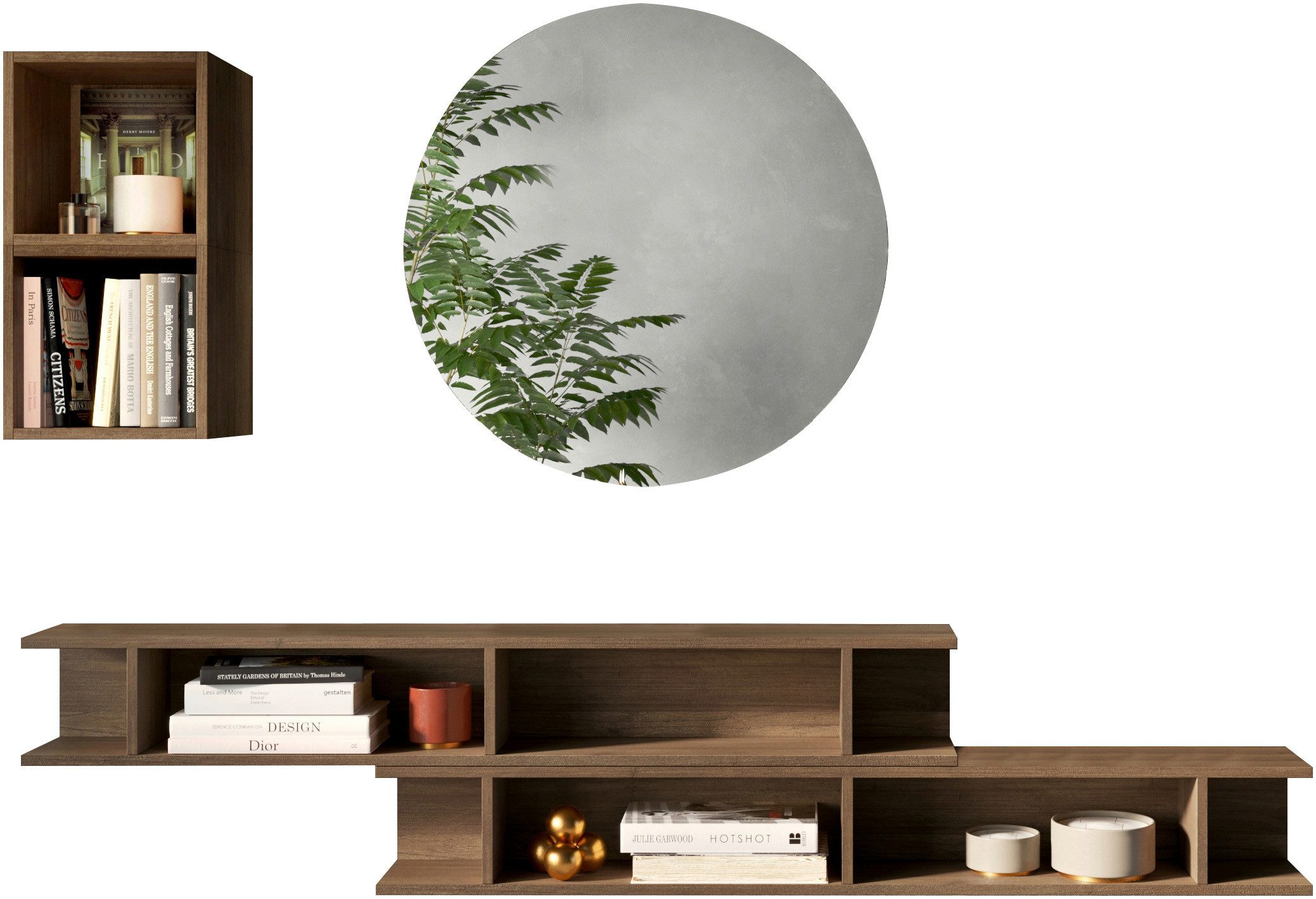Garderoben-Set INFINITY, 4tlg. Breite 170 cm, Höhe variabel, moderne Garderobe