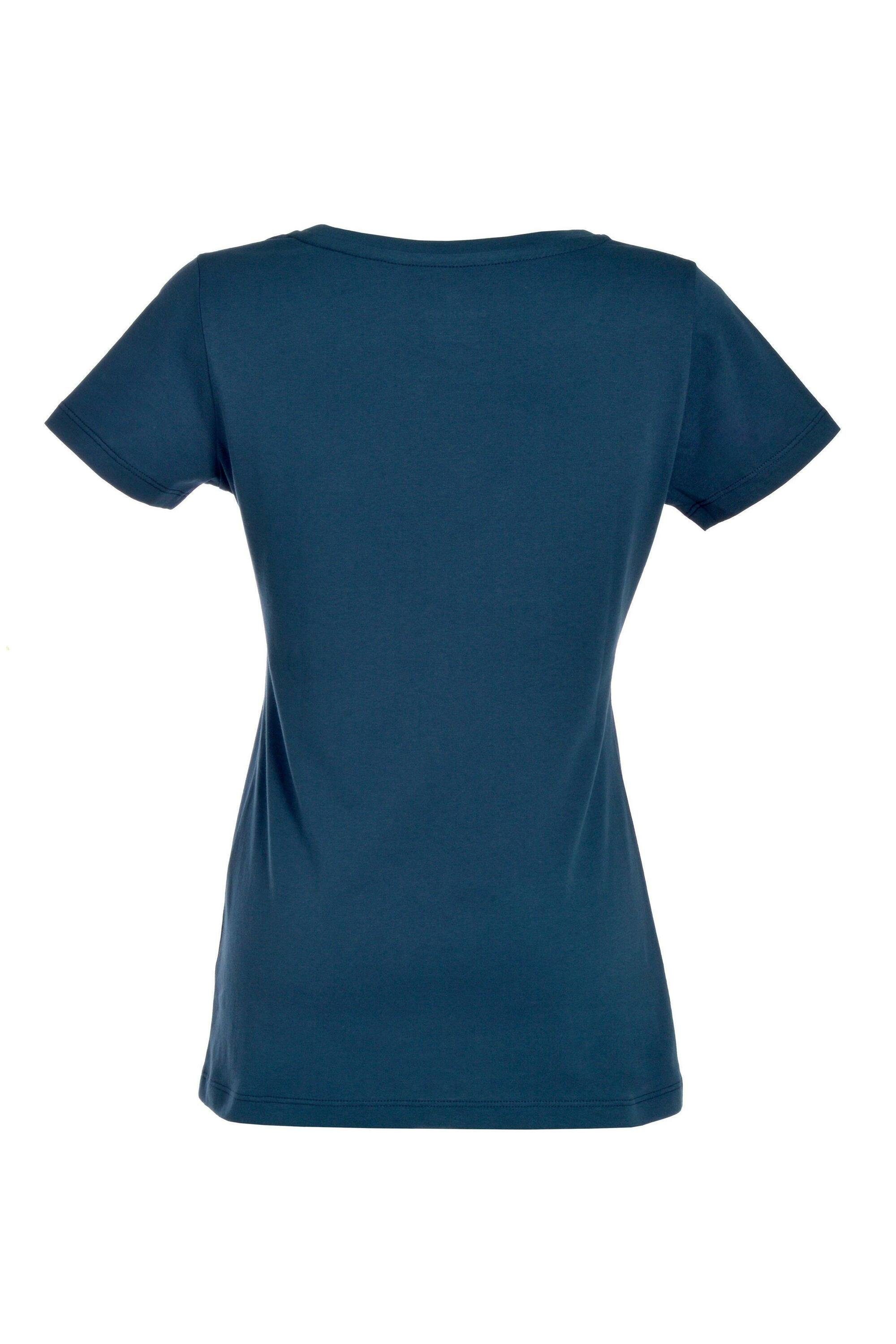 T-Shirt Bio-Baumwolle Carlotta Navy Damen, aus Gipfelglück für