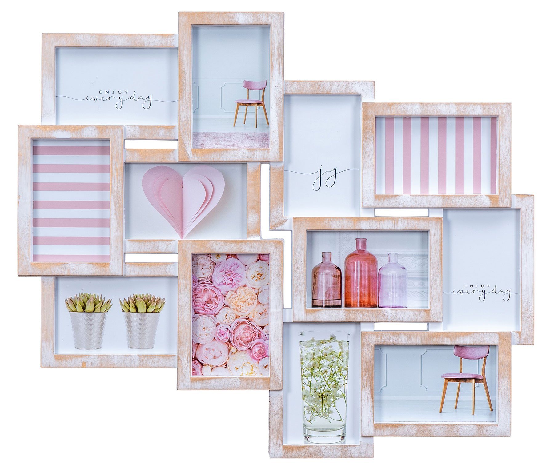 Levandeo® Bilderrahmen Collage, Bilderrahmen Collage 12 günstig online kaufen