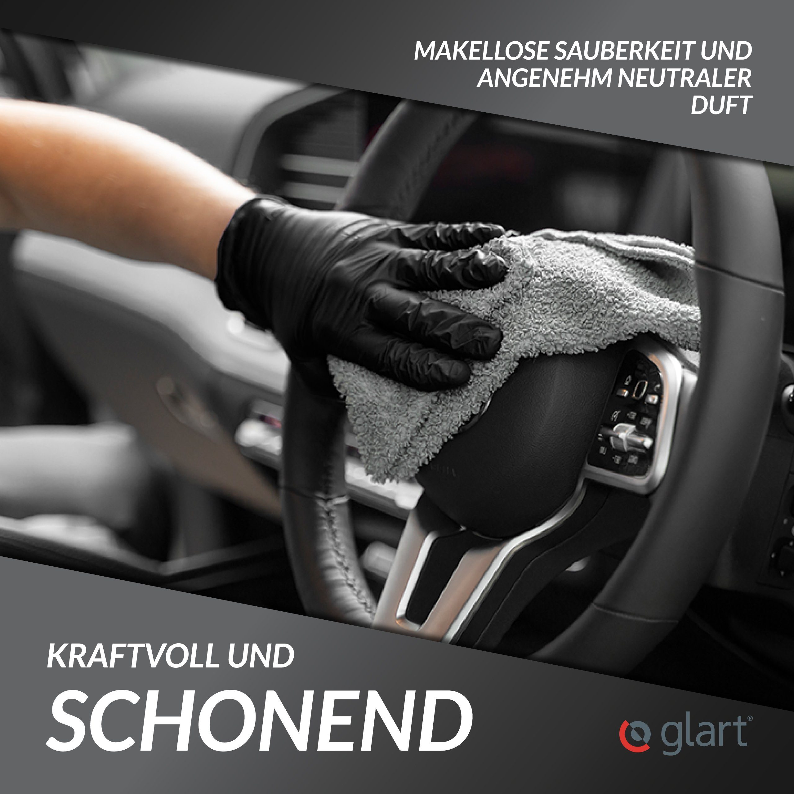 Glart 45CR Cockpitpflege Innenraum Auto - Universal Cockpit Reiniger 500ml Auto-Reinigungsmittel
