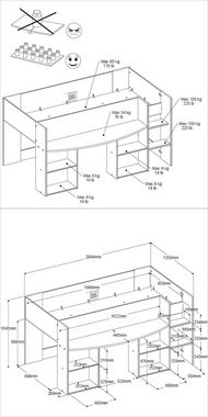 Parisot Jugendzimmer-Set Pirouette 11, (4-St)