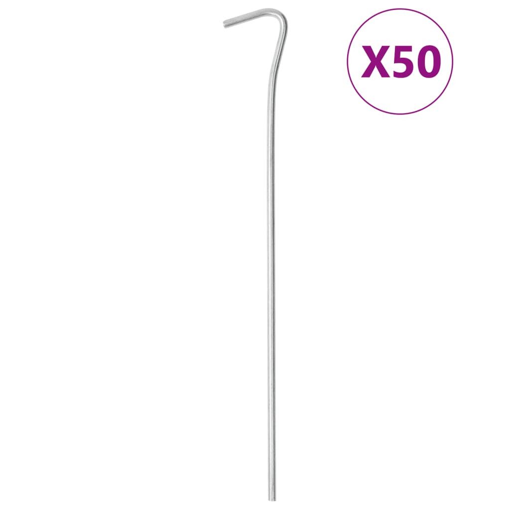 vidaXL Zeltstange Zeltheringe 50 Stk. 23 cm Ø4 mm Verzinkter Stahl, (50-St)