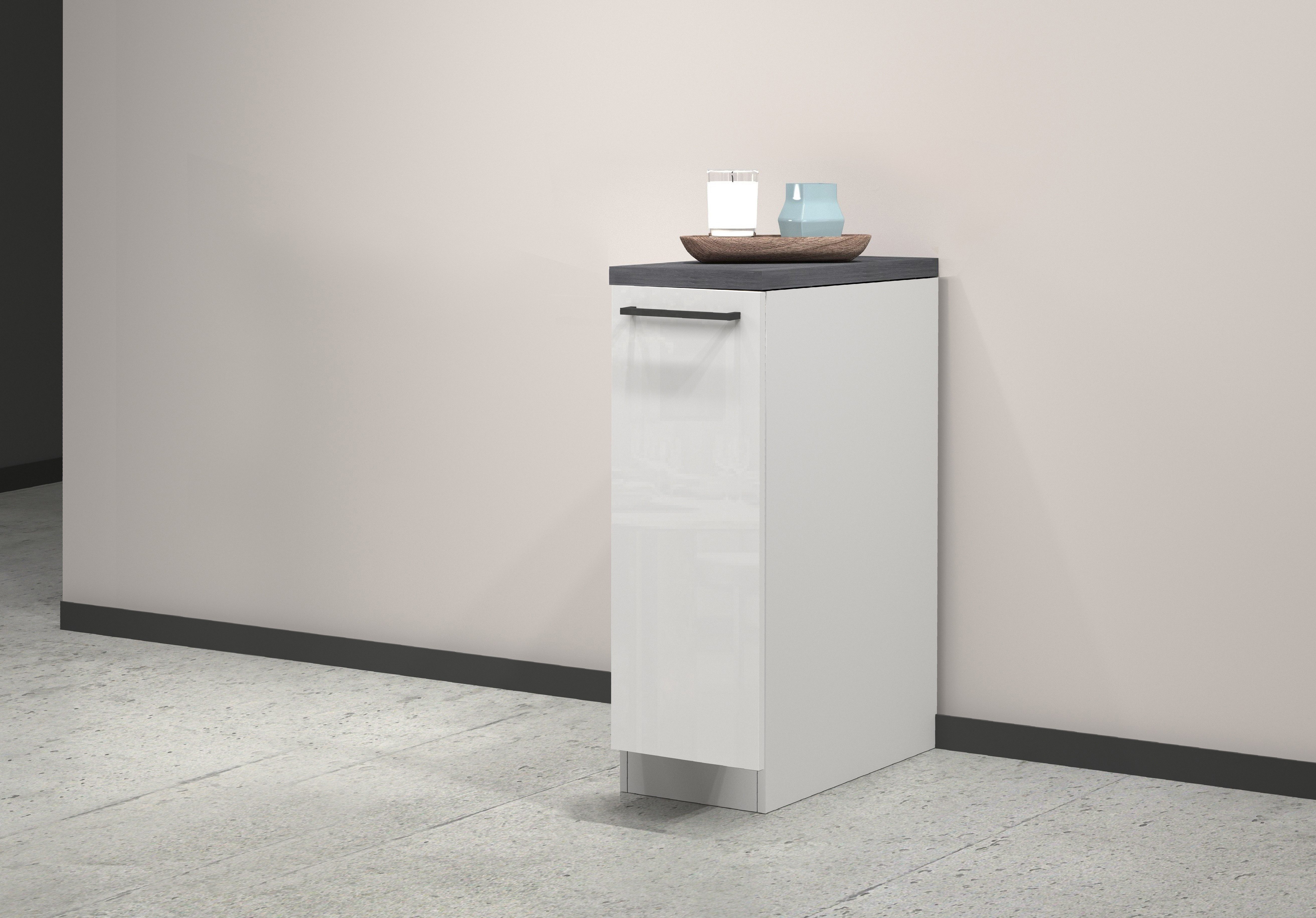 KOCHSTATION Apothekerschrank KS-Sole,Apothekerkommode Breite/Höhe 30/85 cm, Anbau-und Unterbau möglich