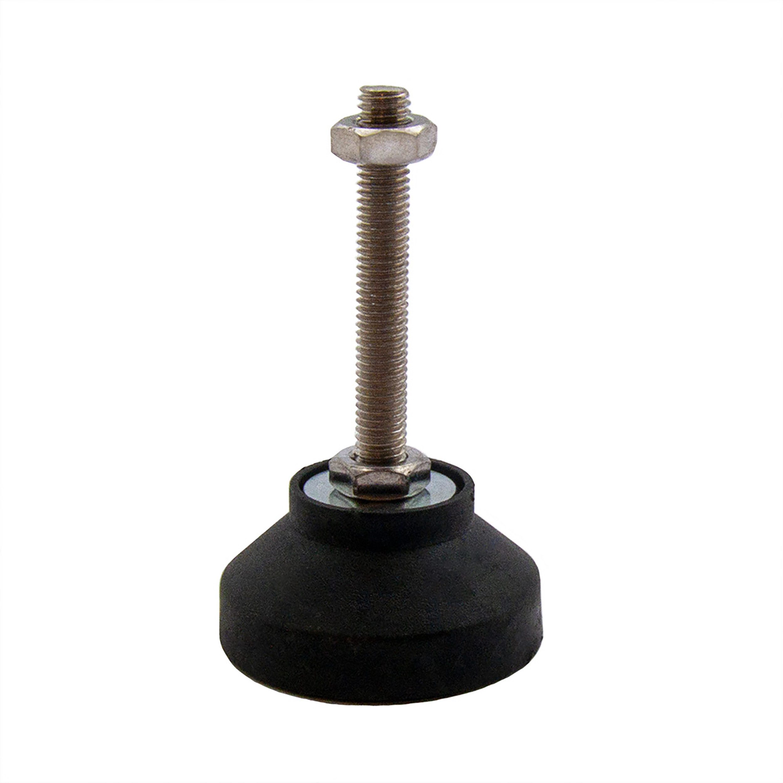 tktrading24 Profil Stellfuss Kunststoff M8x50mm Teller 50mm für Aluprofil 30-er, 40-er