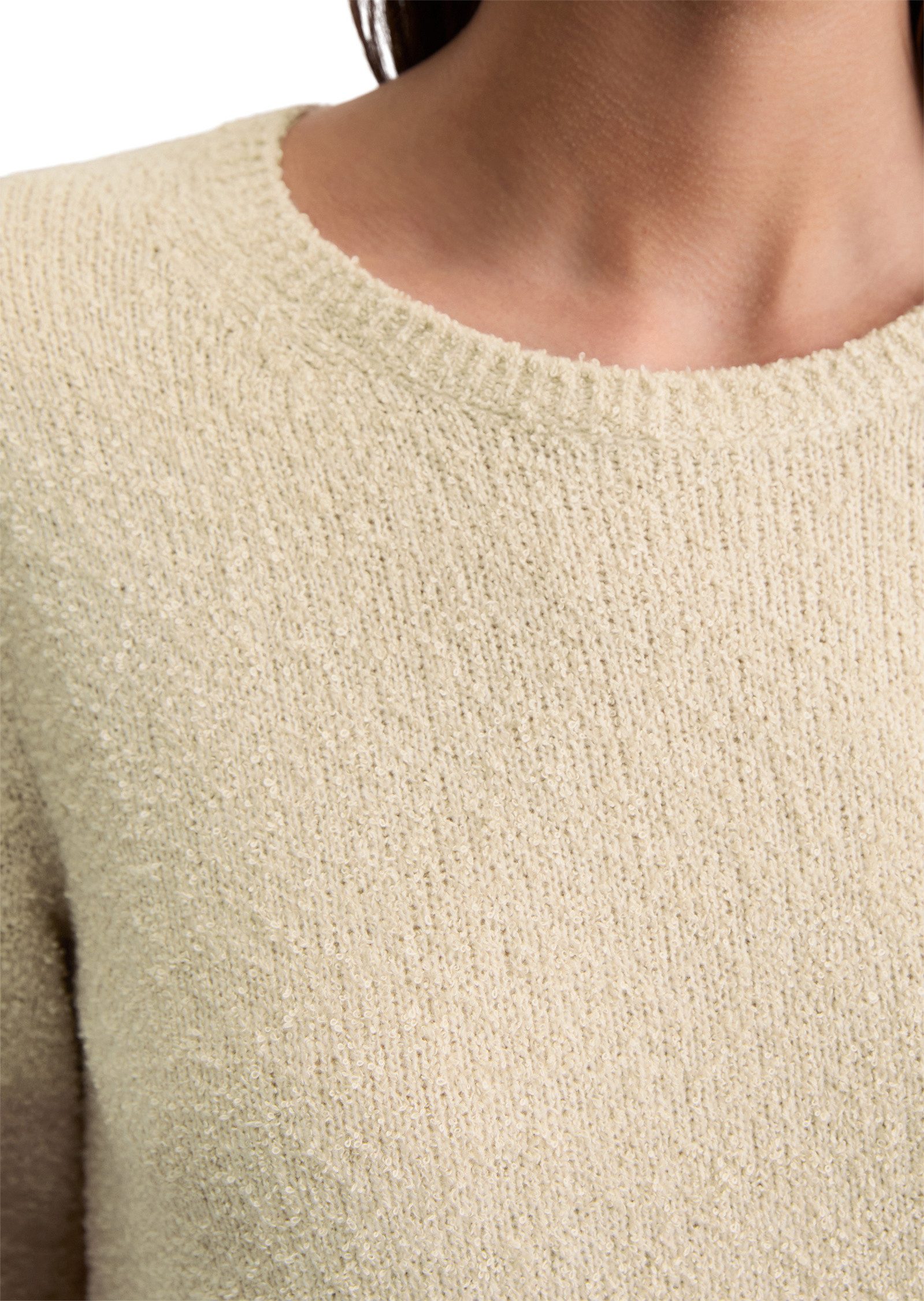 Marc O'Polo Rundhalspullover aus Bouclé-Garn