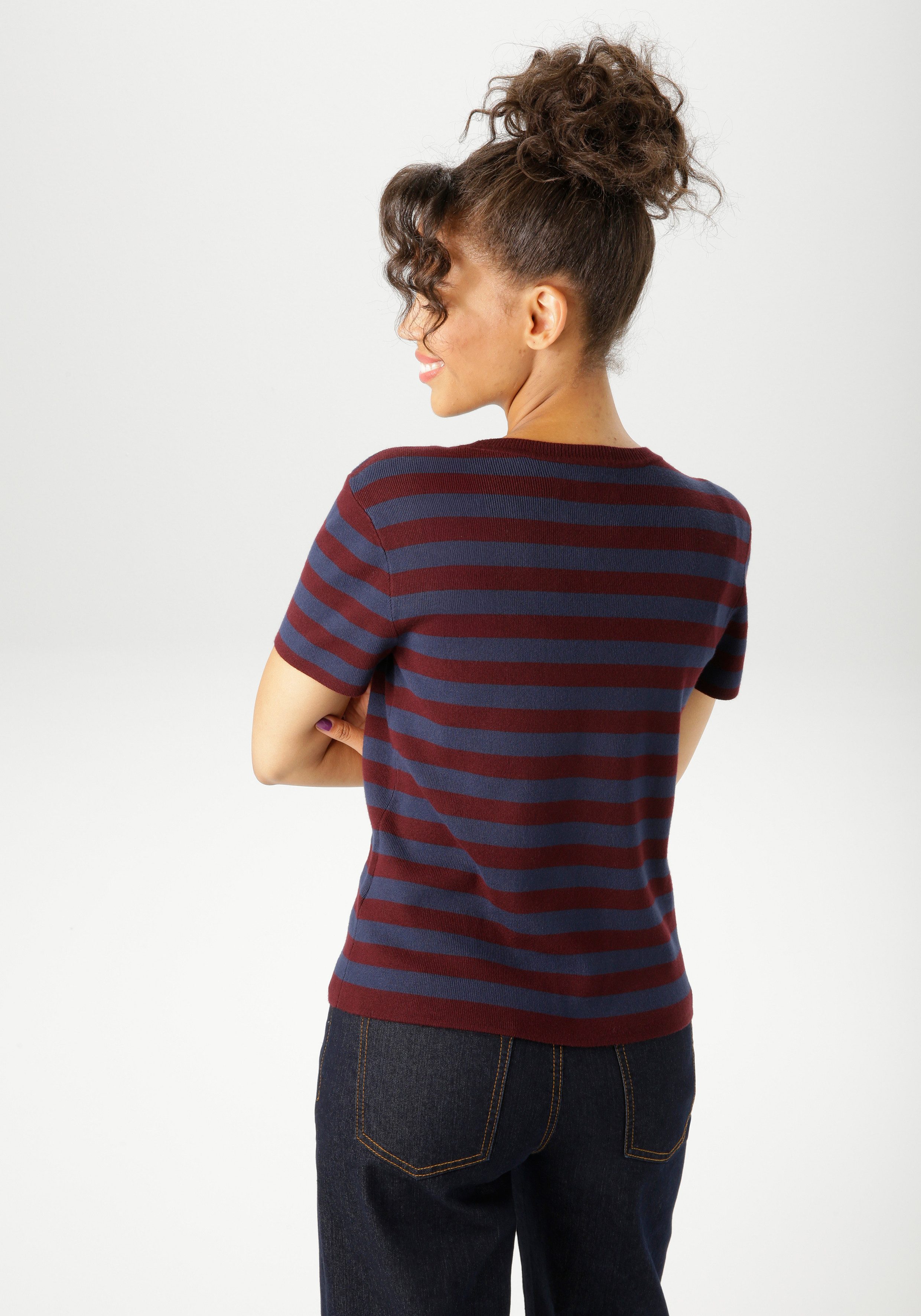 Aniston CASUAL Strickpullover im Streifen-Dessin günstig online kaufen
