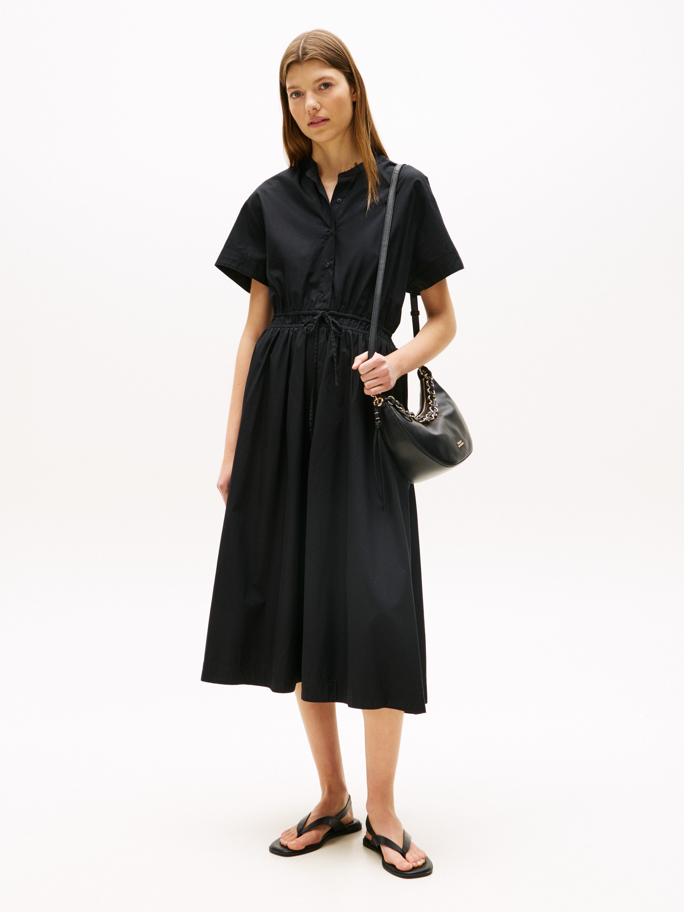 A-Linien-Kleid SMOCKED CO MIDI S/S DRESS