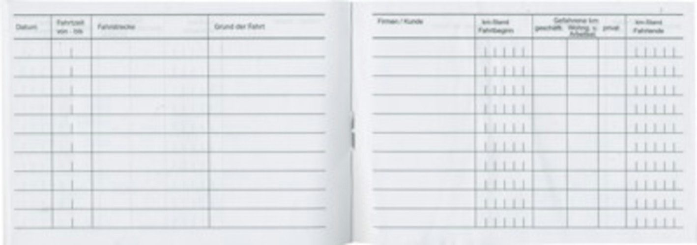Geschäftspapier Fahrtenbuch DIN A6 Stylex Fahrtenbücher 40 Blatt