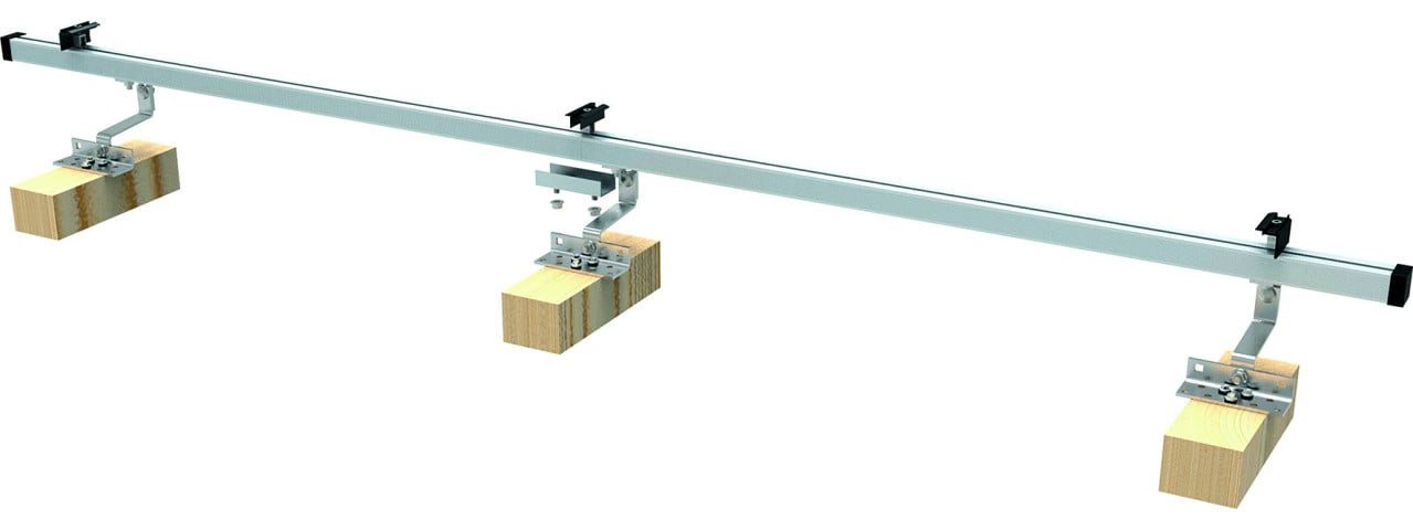 Schwaiger Montagewerkzeug Schwaiger Montage Set für 2 Module Dach-Ziegel