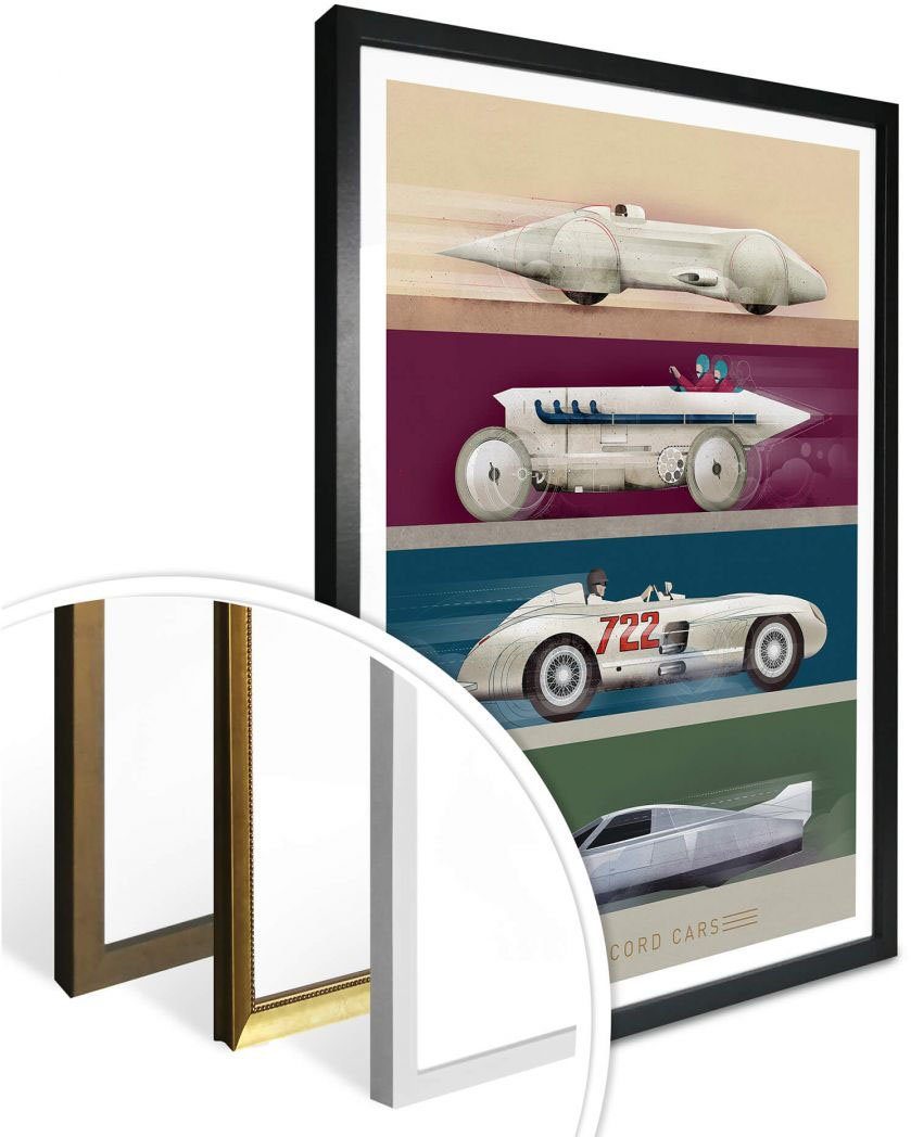 Cars, Wandbild, St), Poster, Poster Wandposter Record Bild, Autos (1 Wall-Art