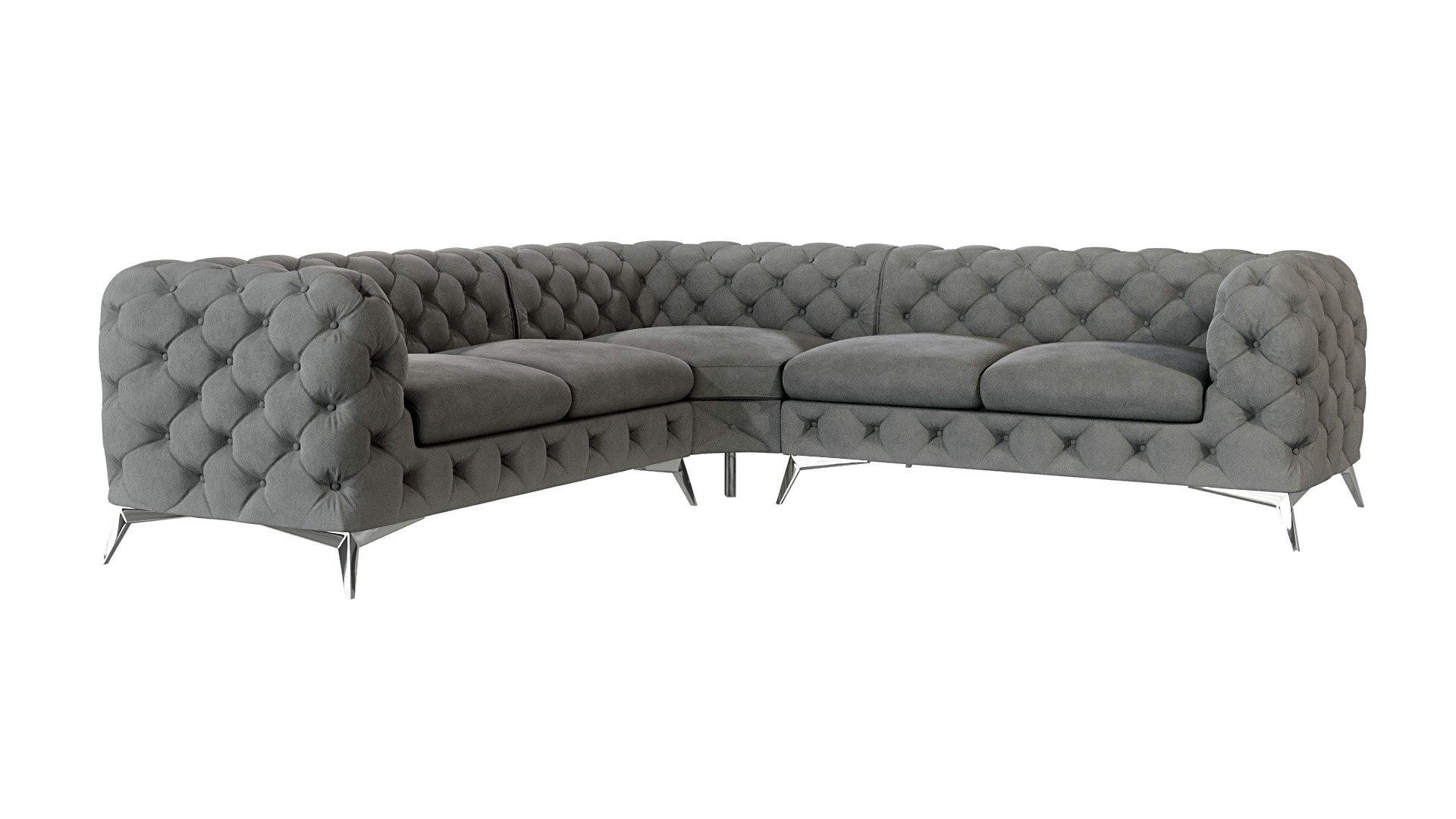 S-Style Möbel Ecksofa Kalina, Chesterfield mit günstig online kaufen