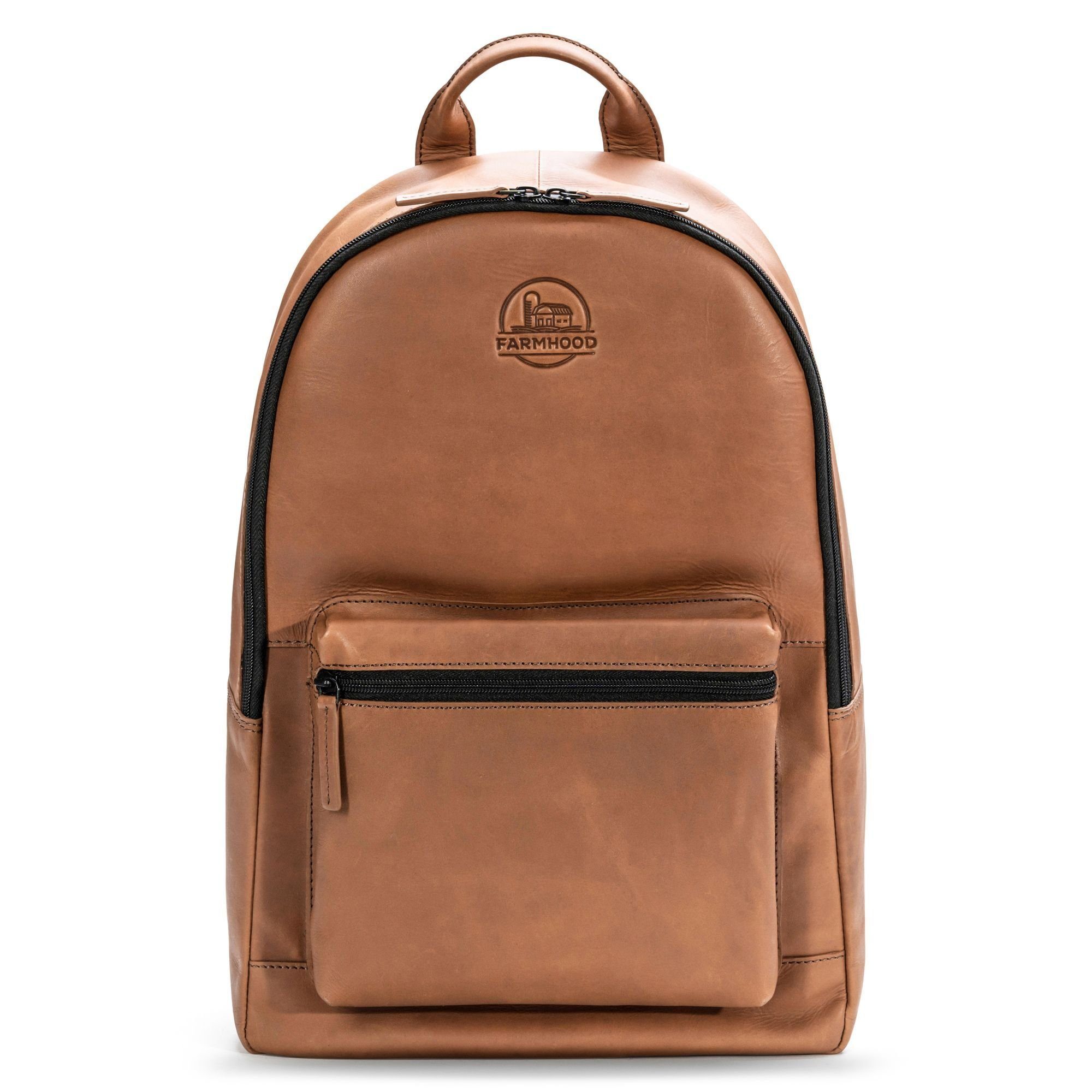 Farmhood Laptoprucksack Nashville, Leder brown 2