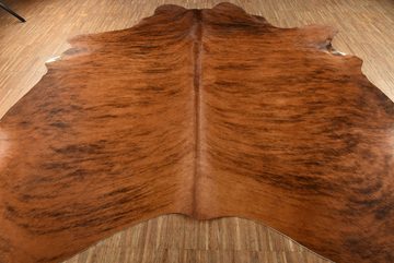 Fellteppich Kuhfell Rinderfell Teppich exotisch Braun ca. 200 x 190 cm, KUHFELL online & NOMAD