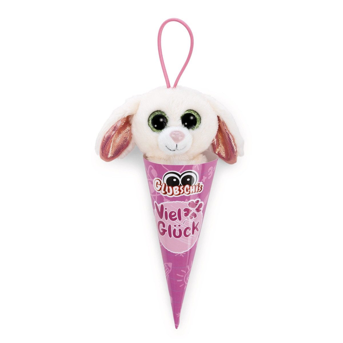 Nici Schlüsselanhänger NICI Schlüsselanhänger GLUBSCHIS Hase Chibbia mit Loop beige 9cm in
