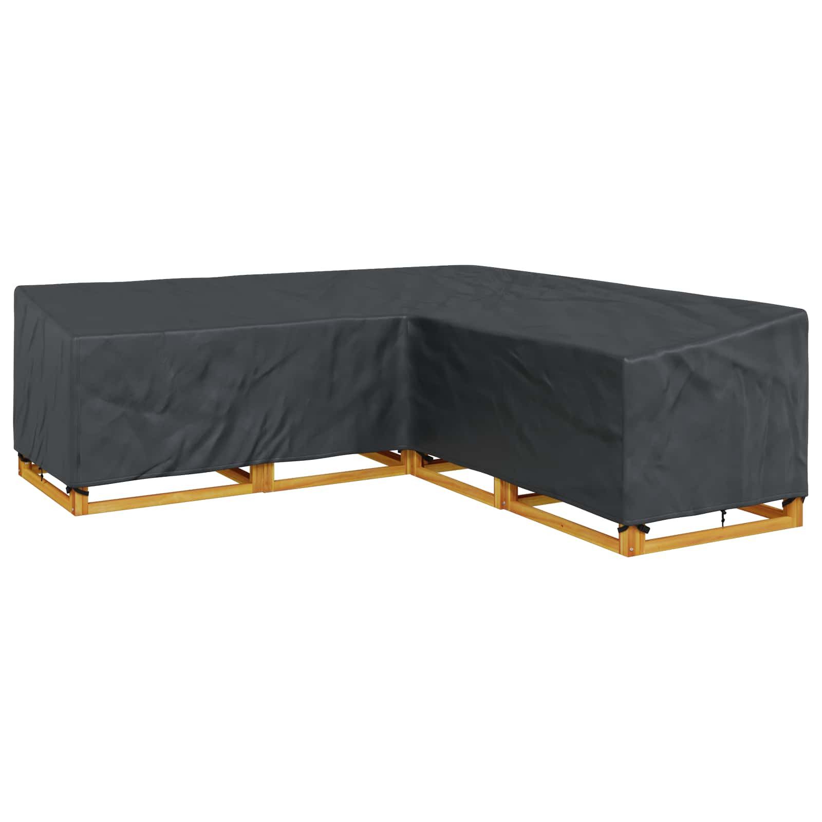 vidaXL Gartenmöbel-Schutzhülle Möbelbezug Schwarz 270 x 270 x 80 cm 210D Oxford Stoff (1-St)