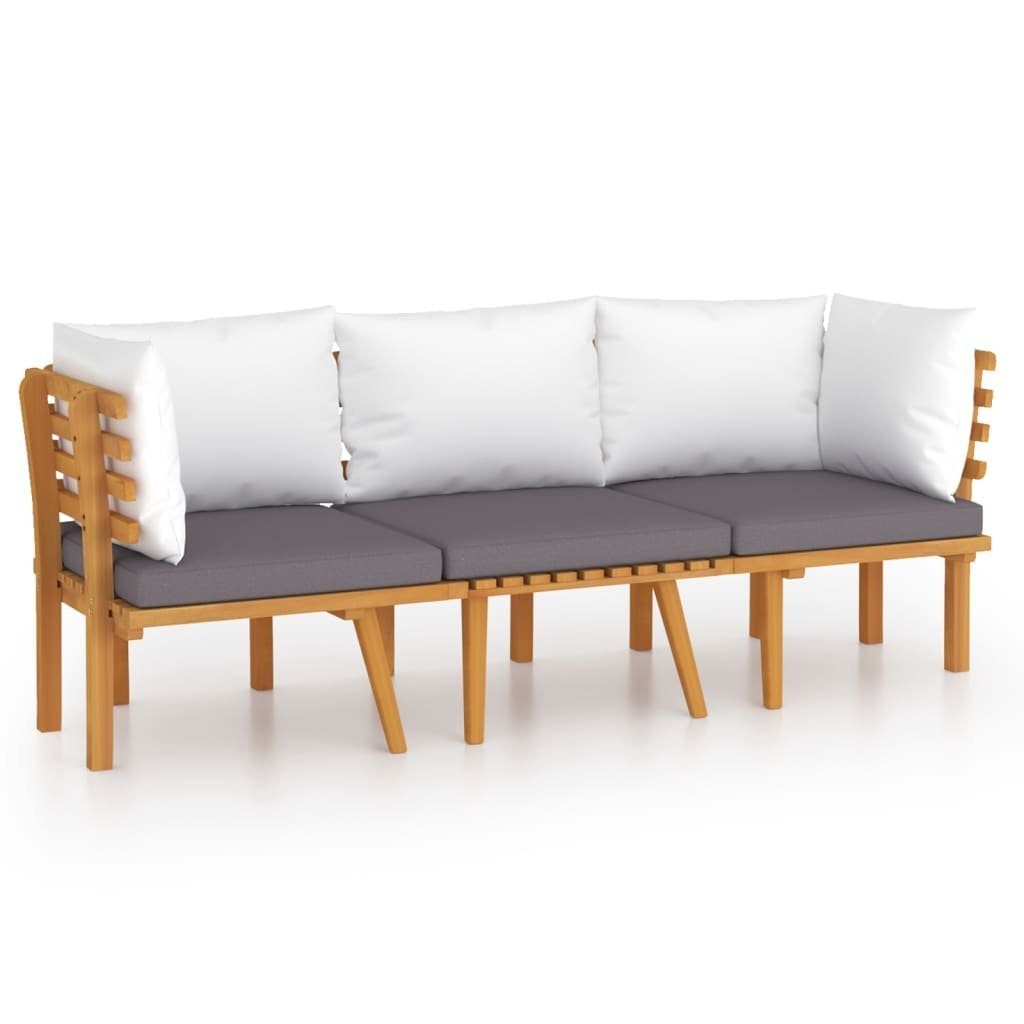 vidaXL Gartenlounge-Set 3-tlg. Garten-Lounge-Set mit Kissen günstig online kaufen