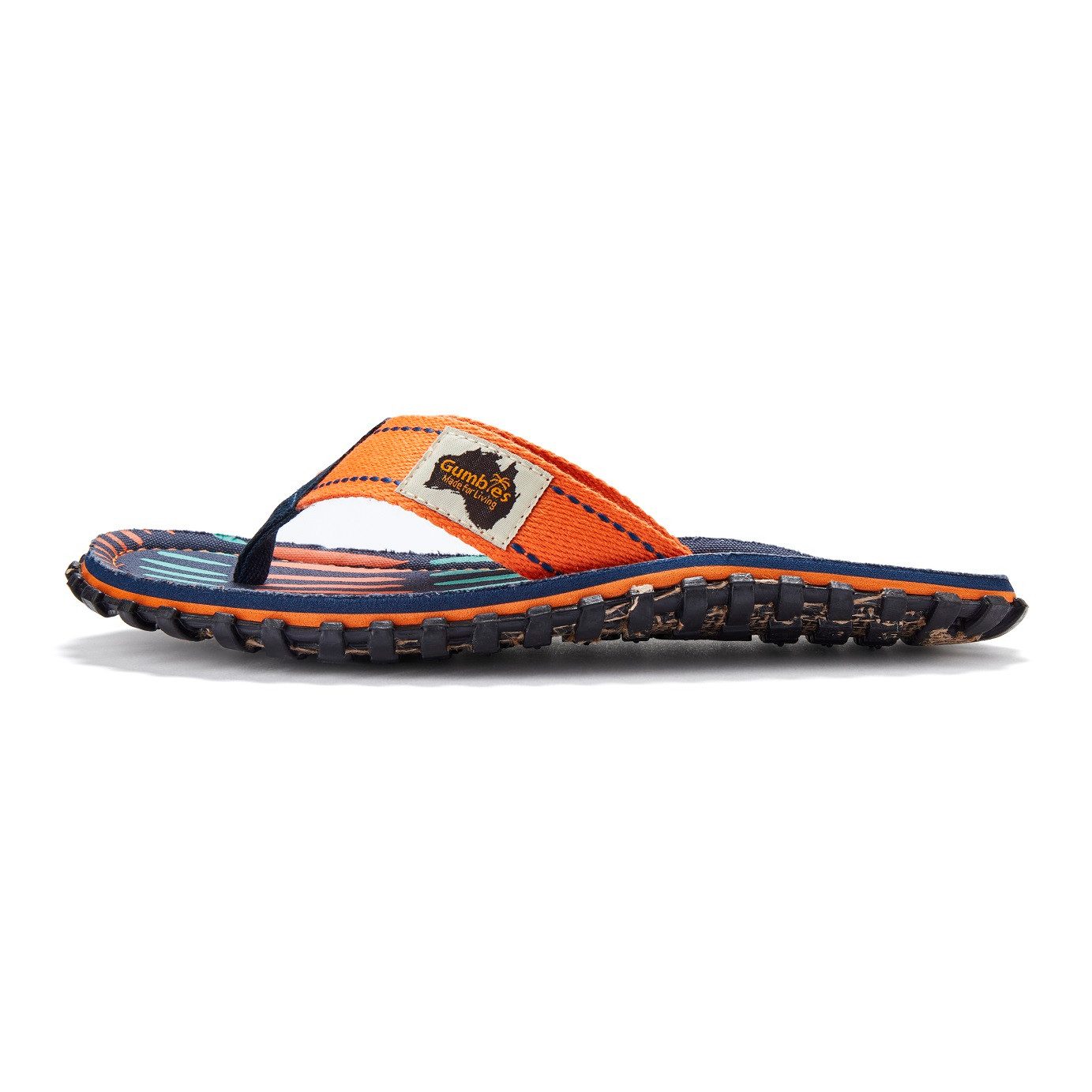 Gumbies Vegane Flip Flops - Ergonomisch geformtes Fußbett - Herren und Damen Zehentrenner Kühles & atmungsaktives Fußbett aus strapazierfähiger Canvas-Baumwolle