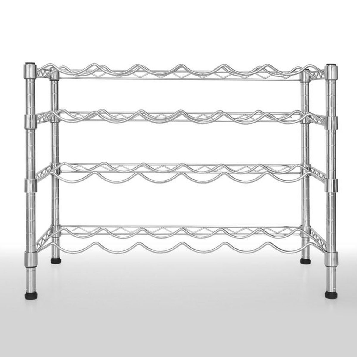 casa pura Weinregal Verchromt, Flaschenregal in 2 Größen, Flaschenhalter, 4 günstig online kaufen