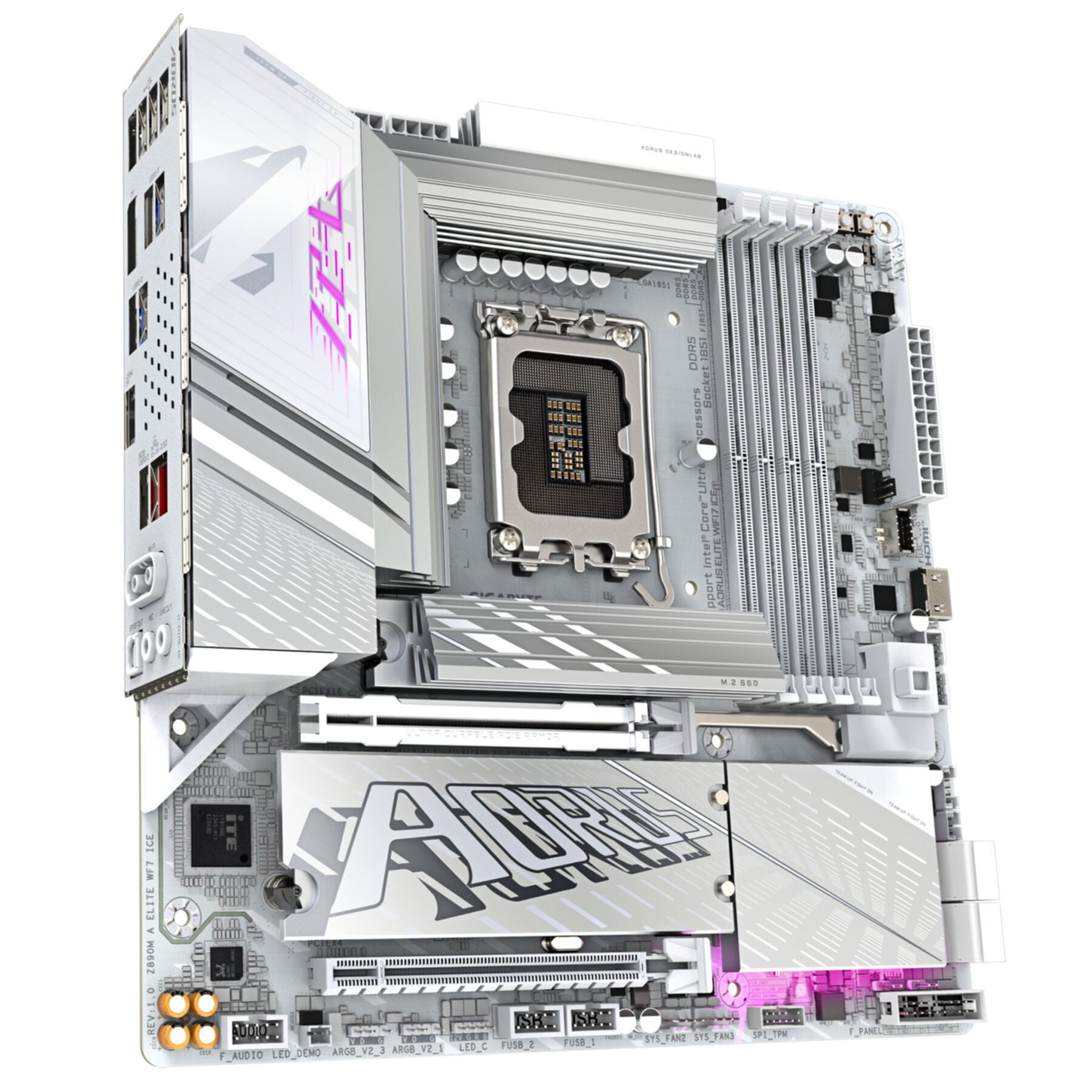 Gigabyte Z890M AORUS ELITE WIFI7 ICE Mainboard - Unterstützt Intel Core Ultra Mainboard
