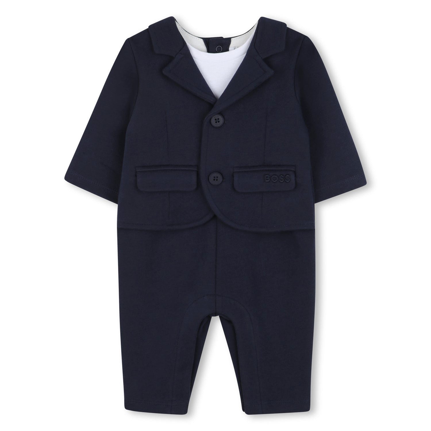Boss Kidswear Ползунки BOSS Kidswear Baby All-in-One Anzug Milano mit Biobaumwolle Shirt & Dr (1-tlg)