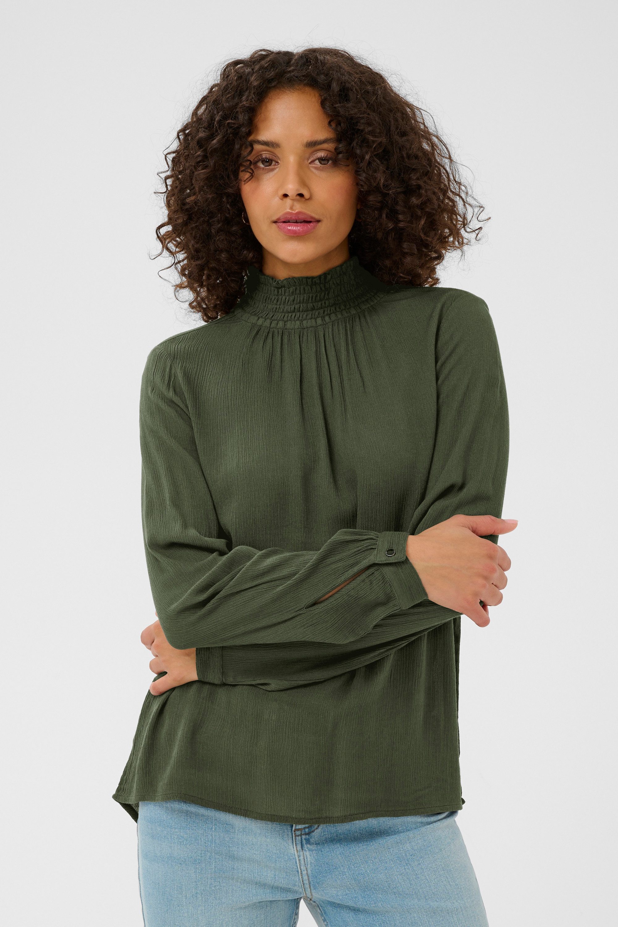 KAFFE Langarmbluse Langarm-Bluse Trine günstig online kaufen