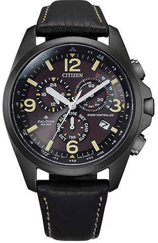 Citizen Funkchronograph CB5925-15E, Armbanduhr, Herrenuhr, Solar, Stoppfunktion