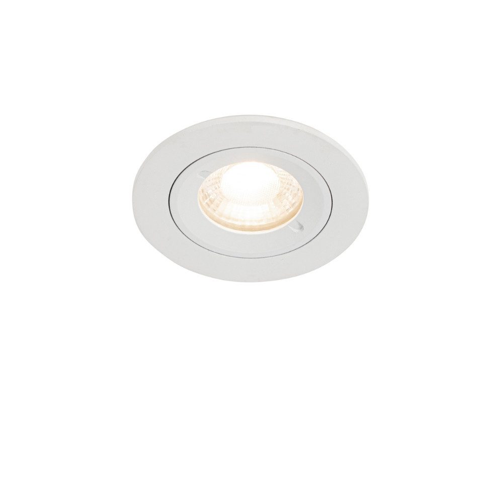 Qazqa LED Einbaustrahler Xena smart, Smarte Leuchte, LED wechselbar, Extra-Warmweiß, QAZQA Downlight, gu10, Weiß, Aluminium, Modern