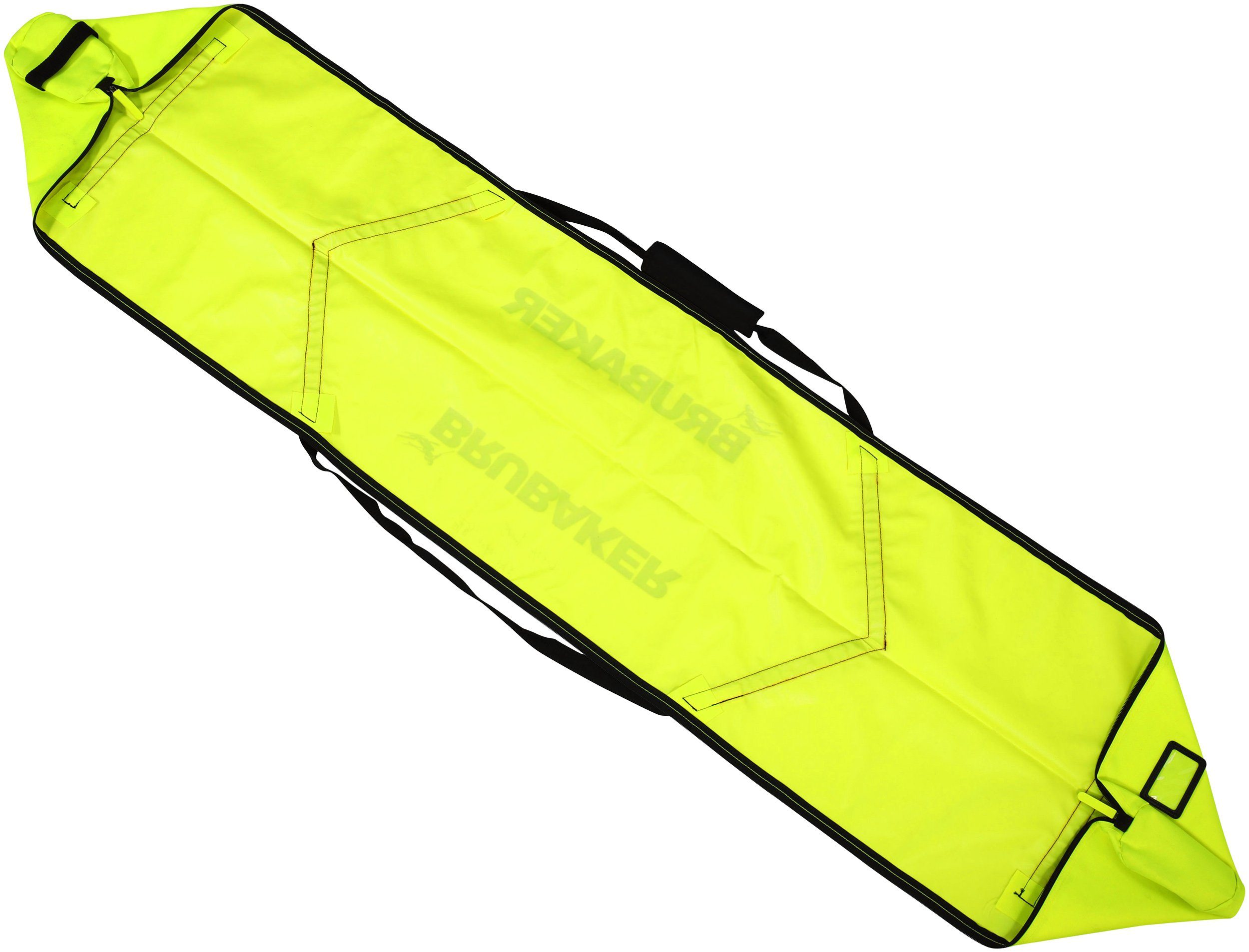 BRUBAKER Skitasche XC Touring Langlauf Ski Tasche - Neon Gelb (1-tlg., reißfest und schnittfest), Skibag für 1 Paar Ski und 1 Paar Stöcke (Skier und Skistöcke)