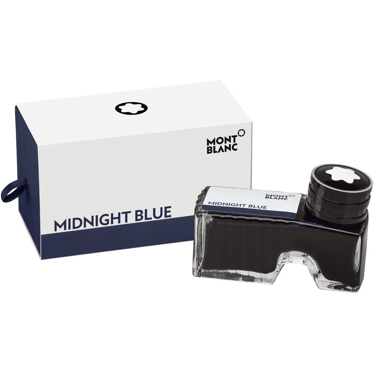 MONTBLANC Füllhalter Tinte - 60 ml Glasflacon midnight blue.