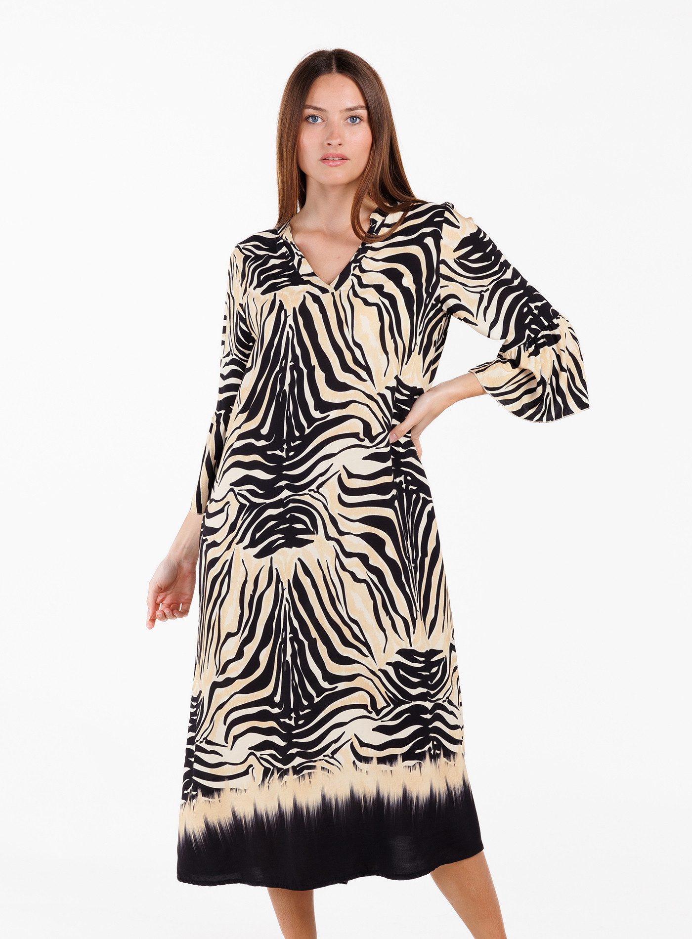 Key Largo Druckkleid WD NAMIBIA v-neck