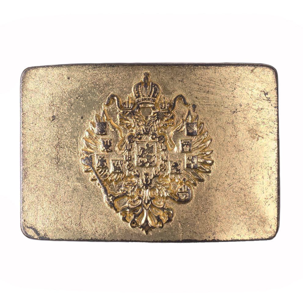 Der Trachtler Gürtelschnalle Wechselschnalle Gürtelschließe Buckle "Doppelmonarchie" Österreich, mit Wappen der kaiserlichen und königlichen Monarchie