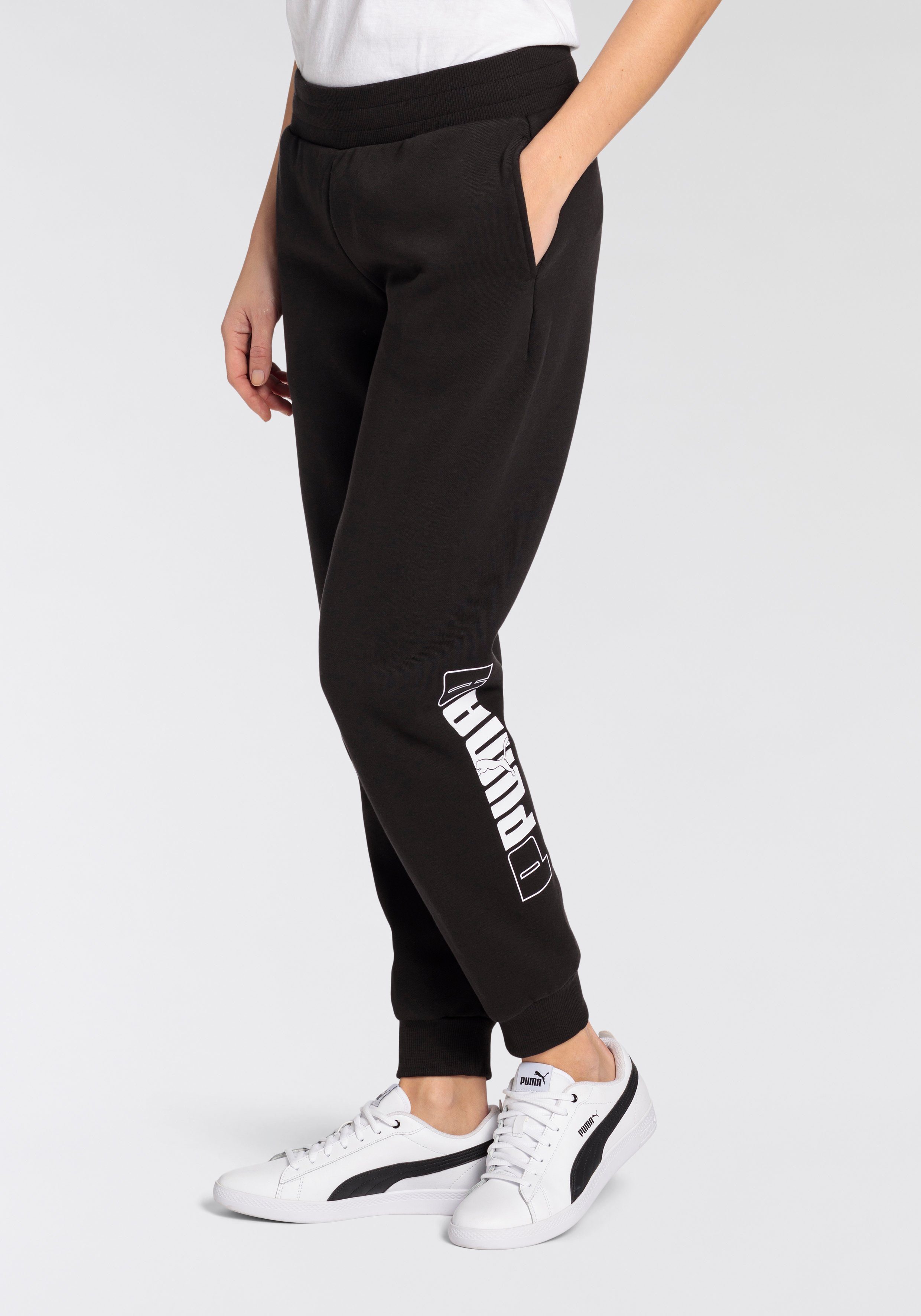 PUMA PUMA LOGO ESS+ Black Trainingshose LAB FL PANTS