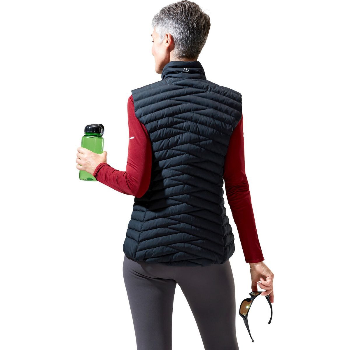 Berghaus Funktionsweste Nula Vest für Damen - Schwarz Leichte, isolierte Damenweste für Wanderungen mit wasserabweisender