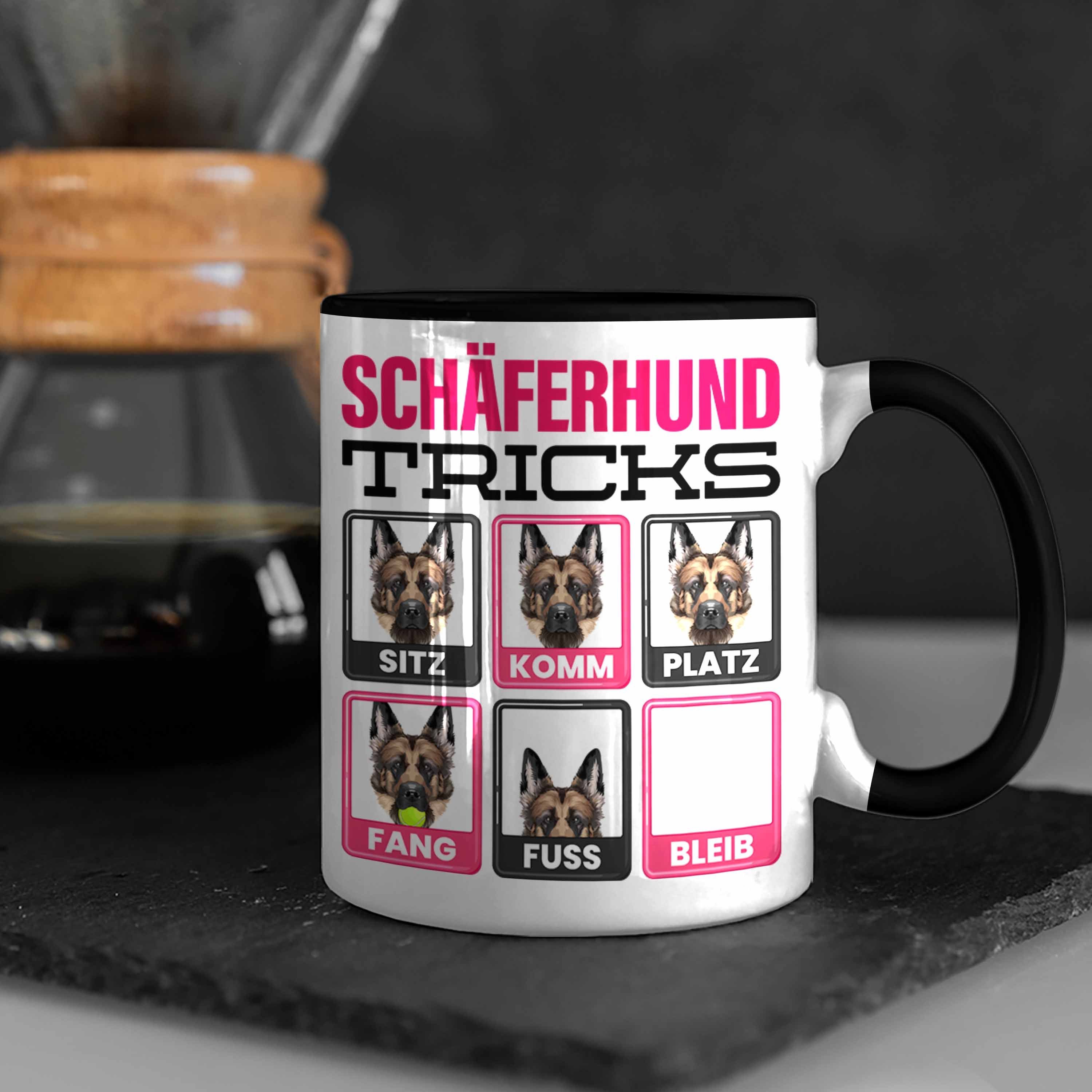 Trendation Schäferhund Geschenk Besitzer Tasse Spruch Schäf Lustiger Tasse Schwarz Geschenkidee