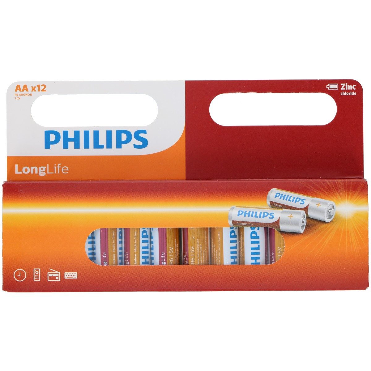 Philips Philips AA Batterien 12er-Pack Batterie