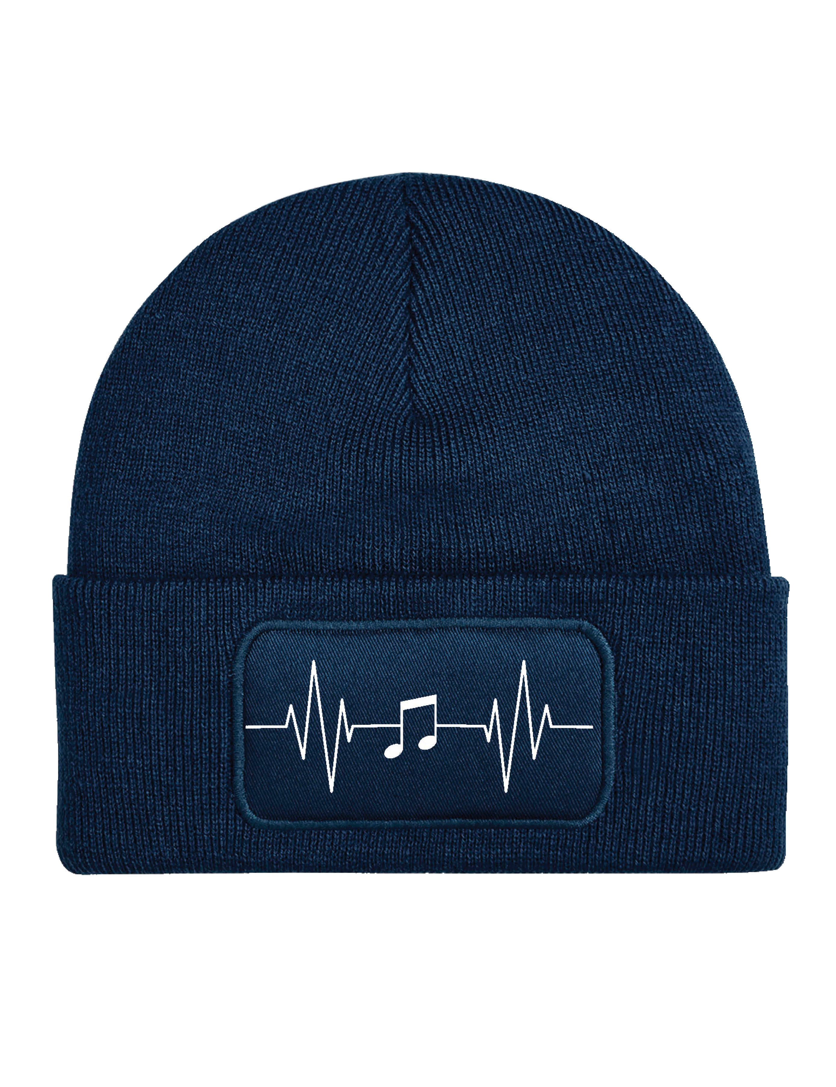 Youth Designz Beanie Heart Beat Music Singen Musikaliasch Unisex Beanie Müt günstig online kaufen